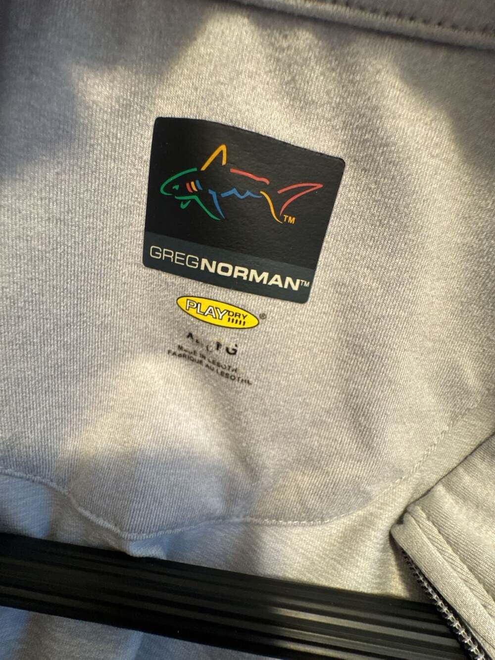 Greg Norman 1/4 Zip Pullover Size XL Grey PlayDry Golf